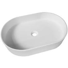 580mm White Noosa Oval Basin
